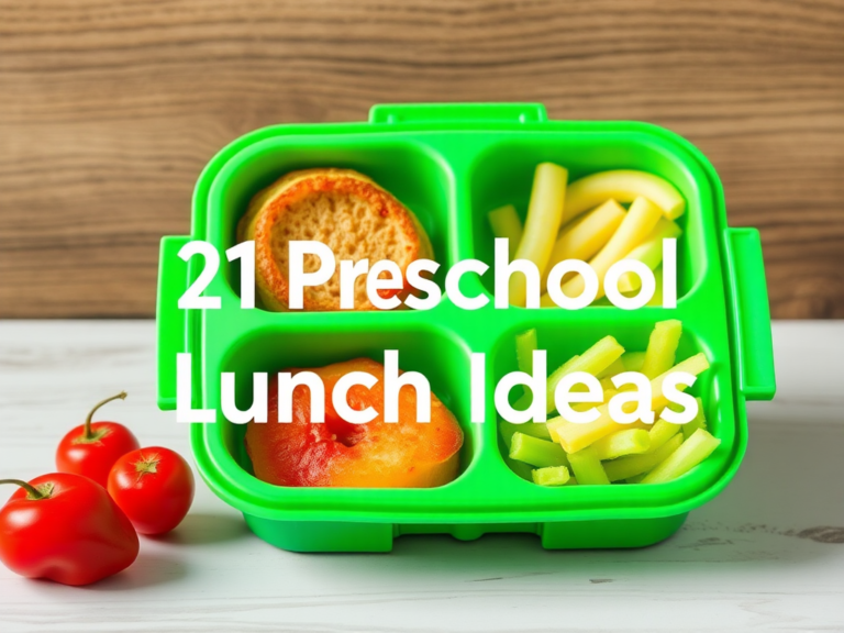 21 Preschool Lunch Ideas