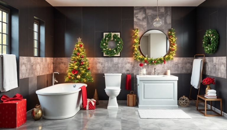 20 Christmas Bathroom Decor Ideas