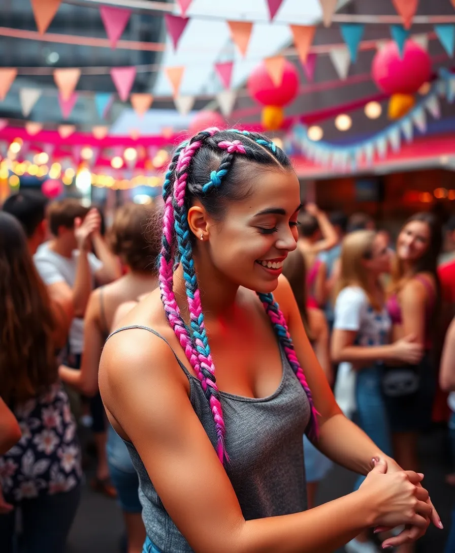 15 Stylish Baby Braids You Can Master in Minutes (You Won't Believe #8!) - 12. Colorful Baby Braids