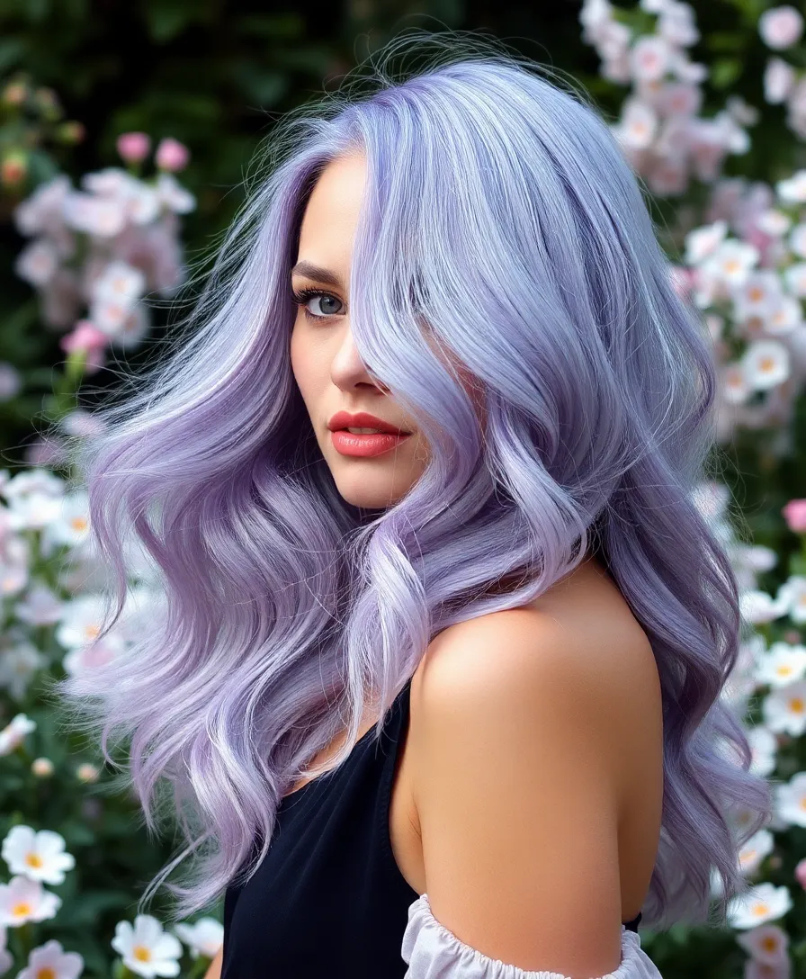 16 Gemini Hair Color Ideas That Will Make You Stand Out (Especially #5!) - 1. Cosmic Lavender