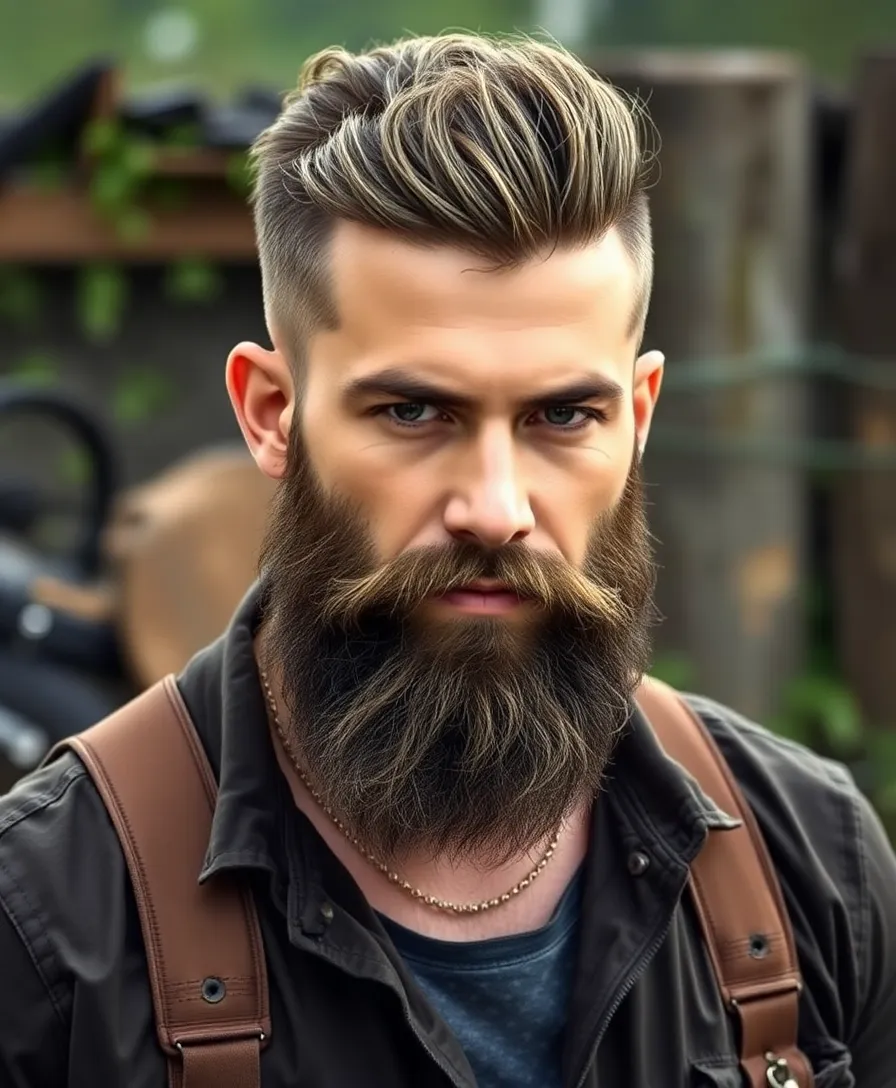 15 Best Faded Undercut Hairstyles for Men That'll Turn Heads! - 8. Undercut with Beard