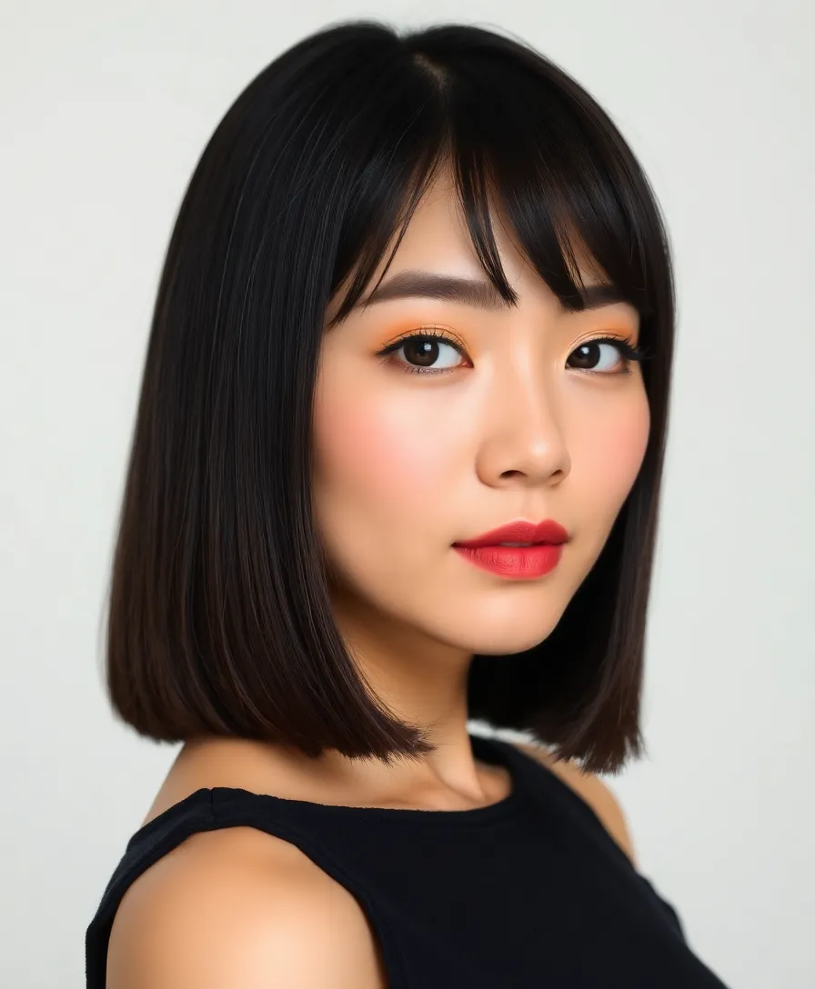 15 Stunning Korean Hairstyles for Women That'll Make Heads Turn! - 1. The Classic Korean Bob