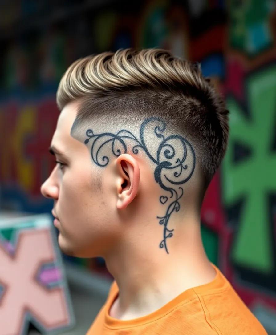 15 Best Faded Undercut Hairstyles for Men That'll Turn Heads! - 15. Artistic Faded Undercut