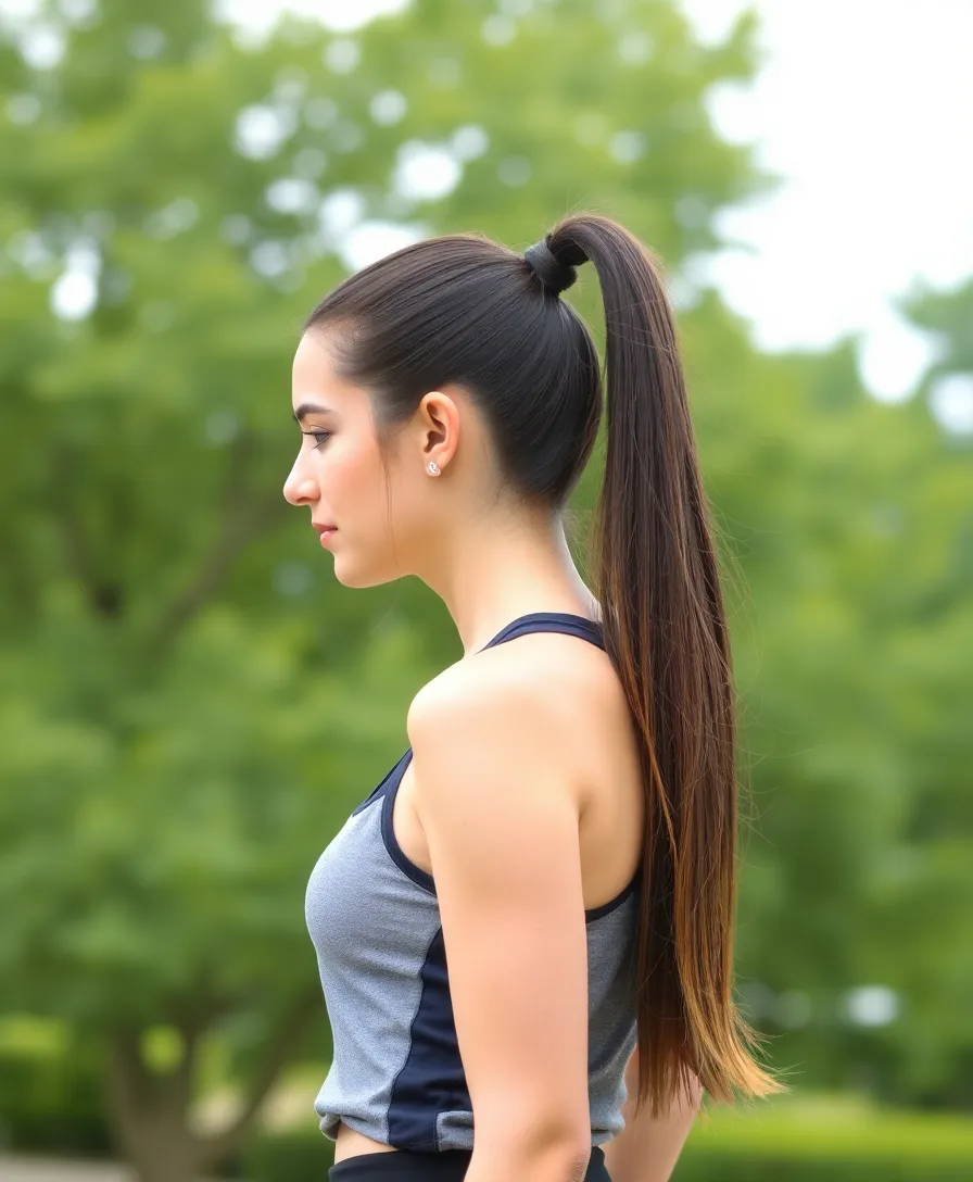 15 Stunning Hairstyles That Flatter Oval Faces (You'll Want to Try #7!) - 3. High Ponytail