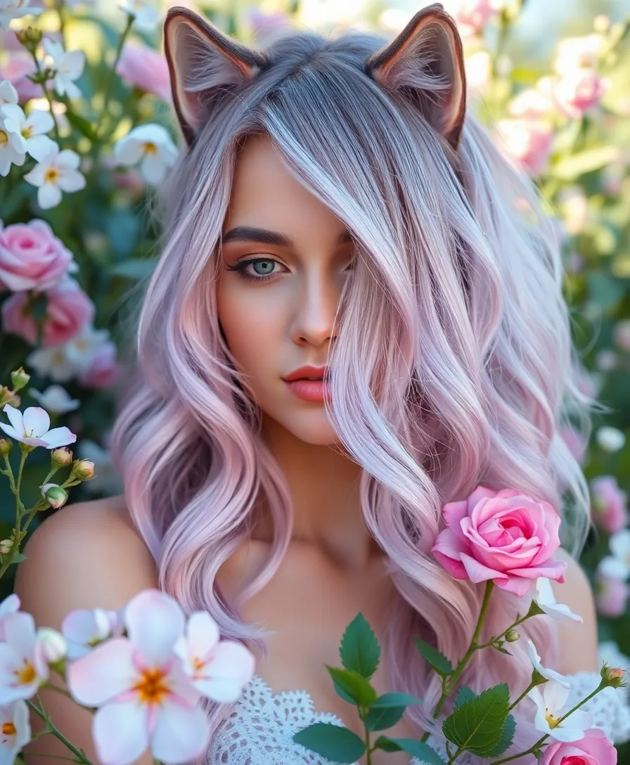 15 Wolf Cuts Without Bangs That Are Taking the Fashion World by Storm (You Won't Believe #7!) - 3. Soft Pastel Waves for a Dreamy Look