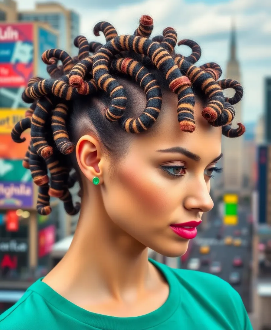 15 Twisted Swirl Cornrow Hairstyles That Will Turn Heads Everywhere! - 6. Spiral Twisted Swirls