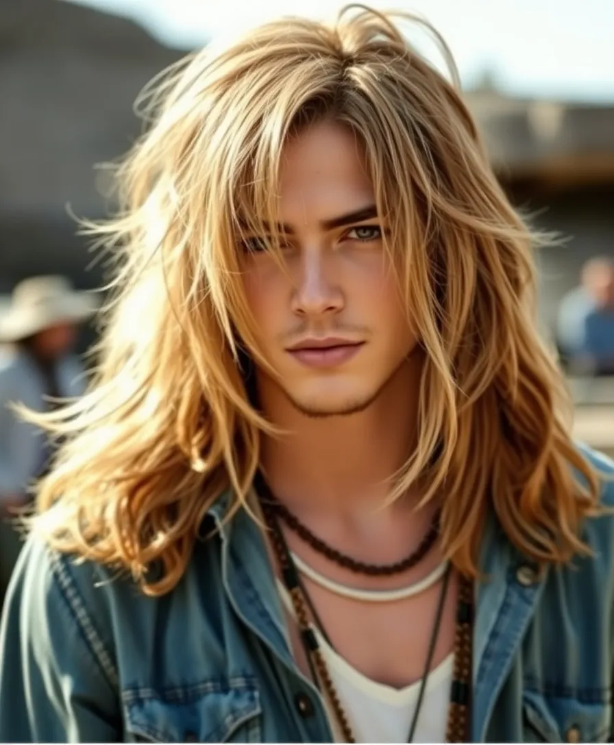 15 Stylish Faded Mullet Hairstyles for Men to Inspire Your Next Look! - 14. Boho Mullet