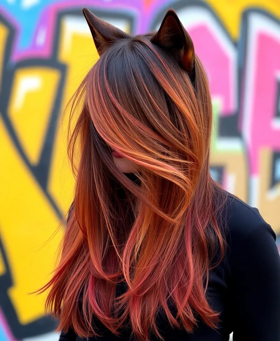 16 Trendy Long Wolf Cuts with Curtain Bangs That'll Have Everyone Asking, 'Who Styled You?' - 6. Ombre Beauty