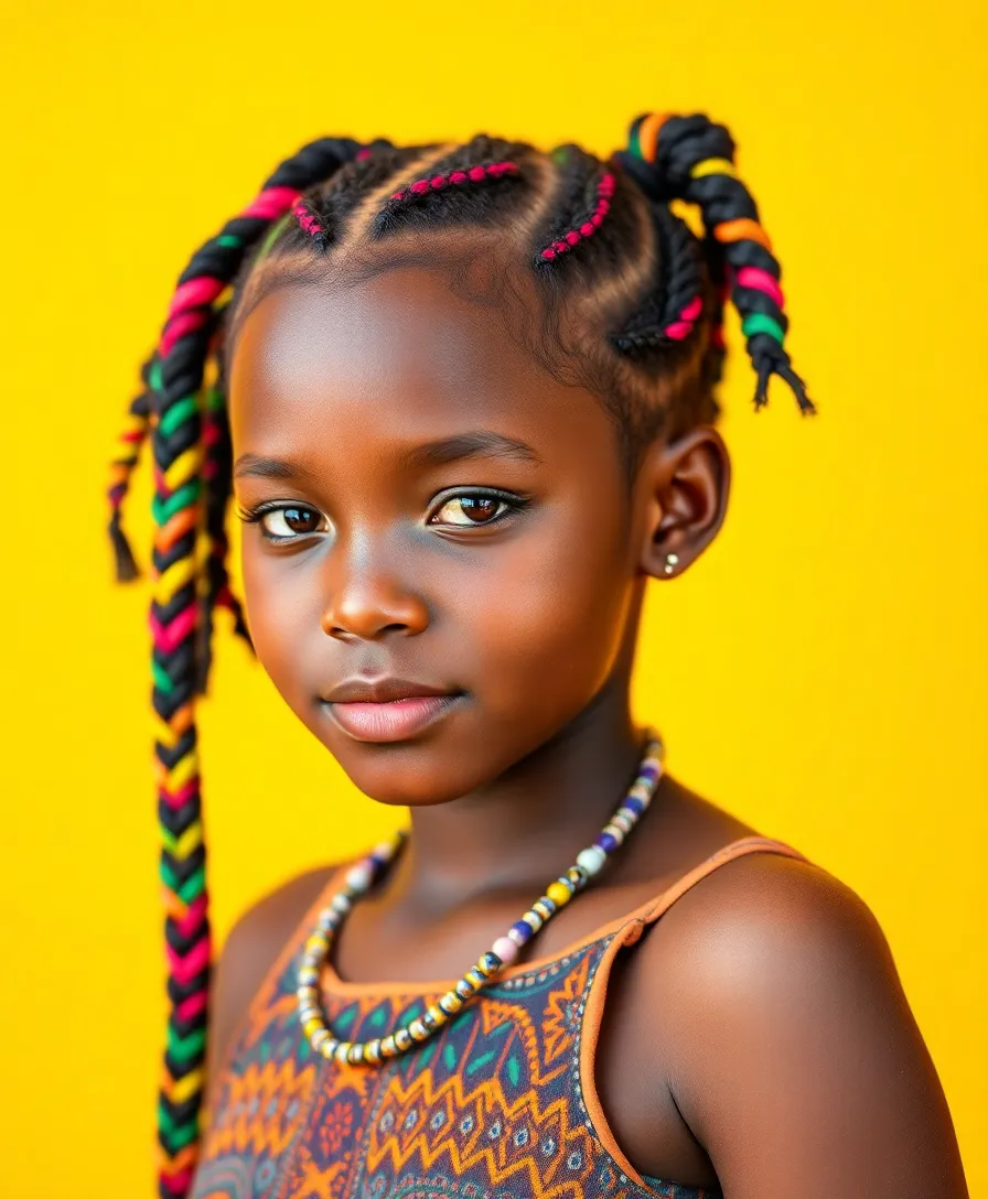 15 Mesmerising Fulani Braids You'll Want to Try ASAP! - 10. Colorful Fulani Braids