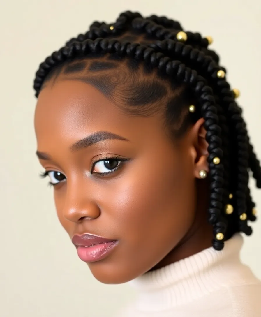 15 Twisted Swirl Cornrow Hairstyles That Will Turn Heads Everywhere! - 1. Classic Twisted Swirls