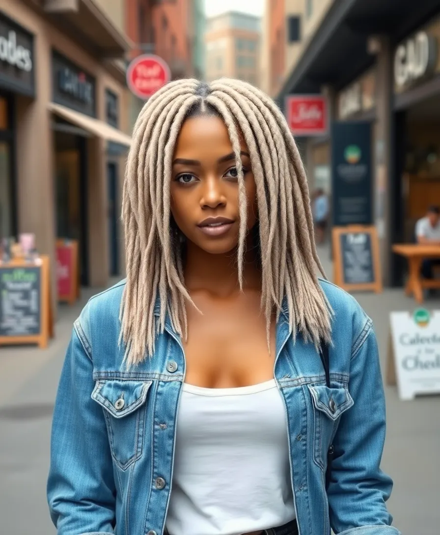 15 Stunning Hairstyles with Dyed Locs That'll Turn Heads Everywhere! - 13. Ash Blonde Locs