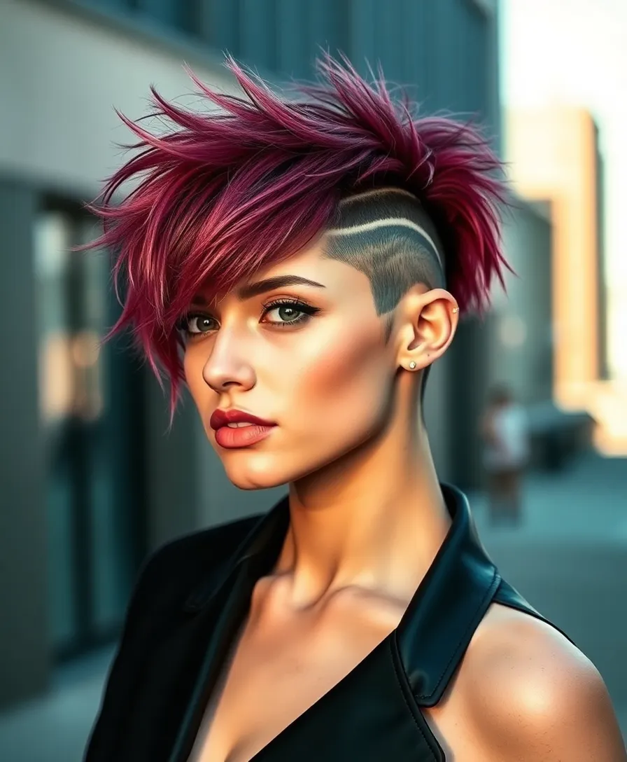 20 Butterfly Cut Styling Ideas That Will Make You the Trendsetter This Season! - 11. Edgy Undercut for a Bold Statement