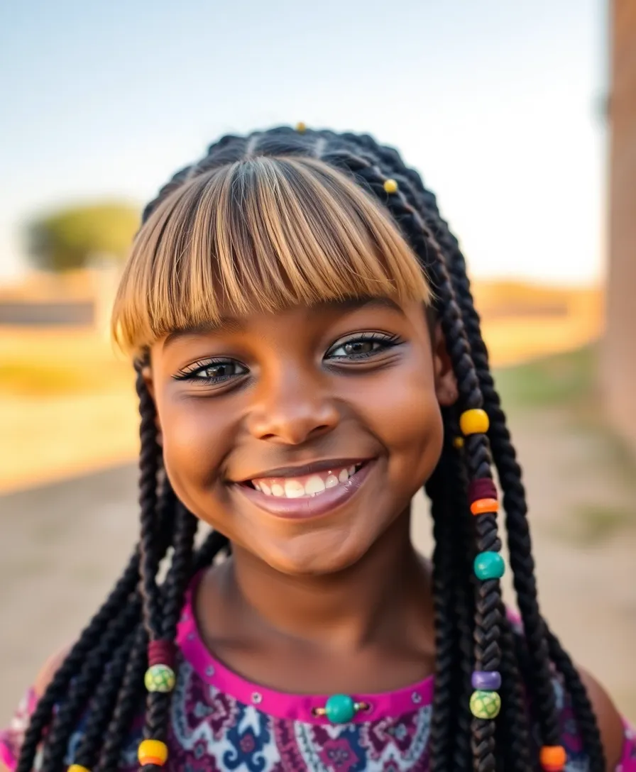 15 Mesmerising Fulani Braids You'll Want to Try ASAP! - 8. Fulani Braids with Bangs