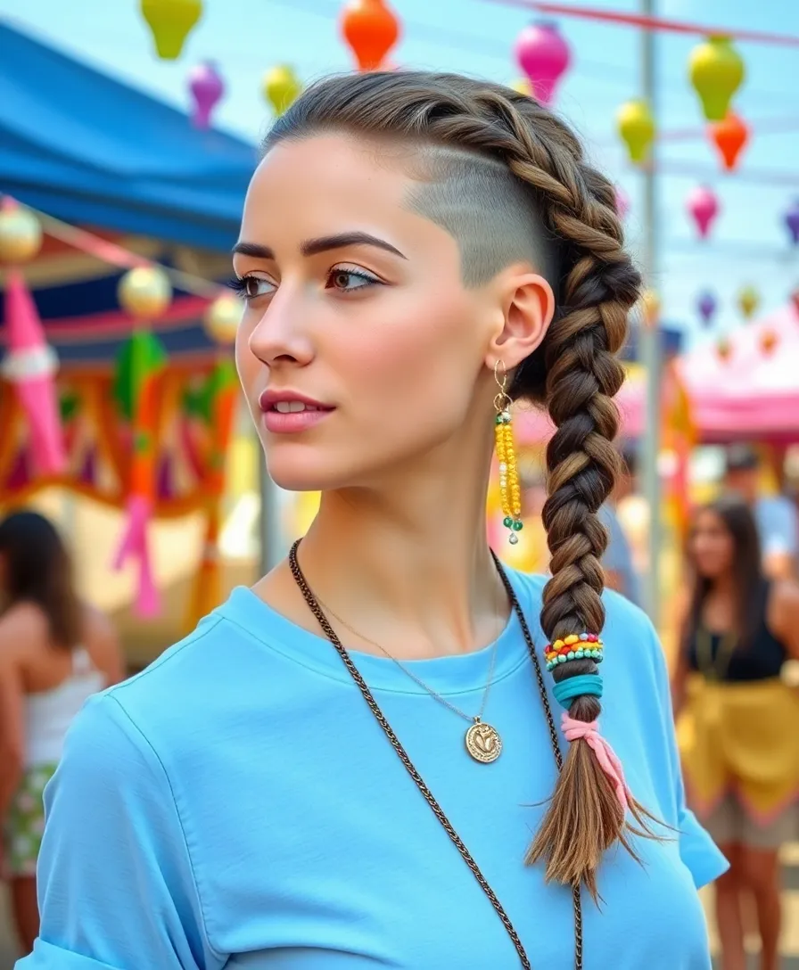 20 Edgy Side-Shaved Hairstyles That Will Turn Heads! - 8. Braided Side-Shave