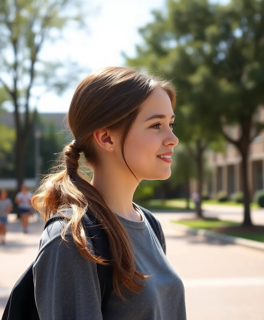 15 Quick and Cute Hairstyles for School That'll Make You the Trendsetter! - 10. Low Side Ponytail