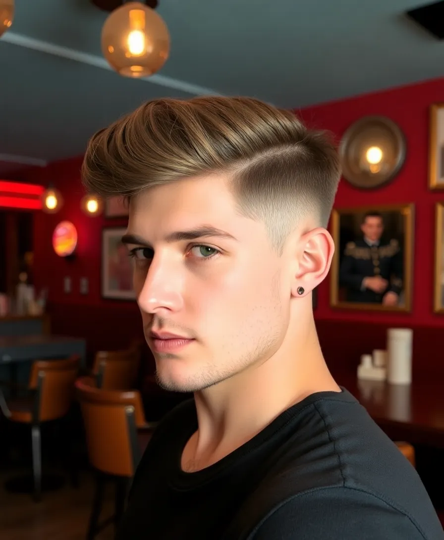 15 Best Faded Undercut Hairstyles for Men That'll Turn Heads! - 14. Vintage Faded Undercut