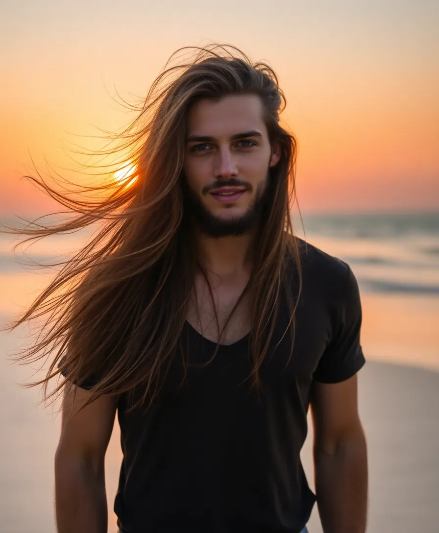 15 Stylish Korean Hairstyles for Men That Will Turn Heads! - 5. The Long, Flowing Locks