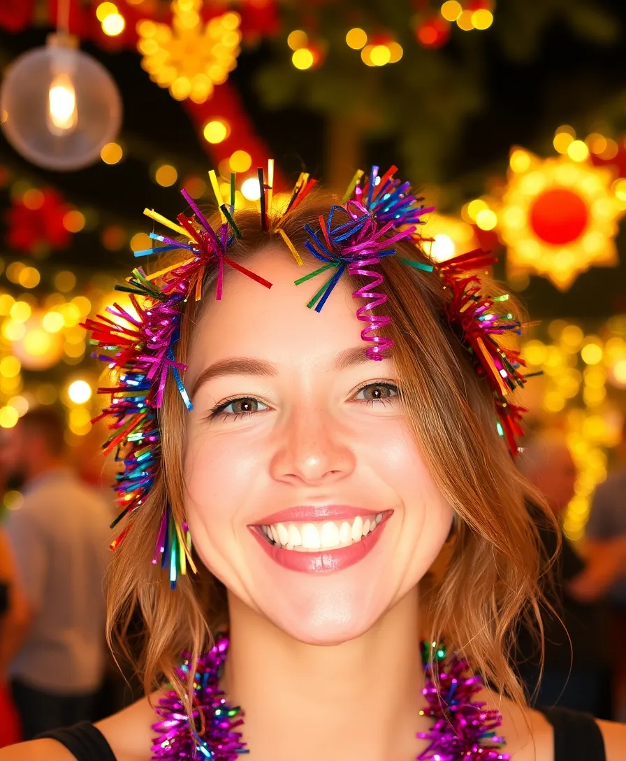 23 Hair Trends Every Woman Should Try This Year (You Won't Believe #12!) - 14. Colorful Hair Tinsel