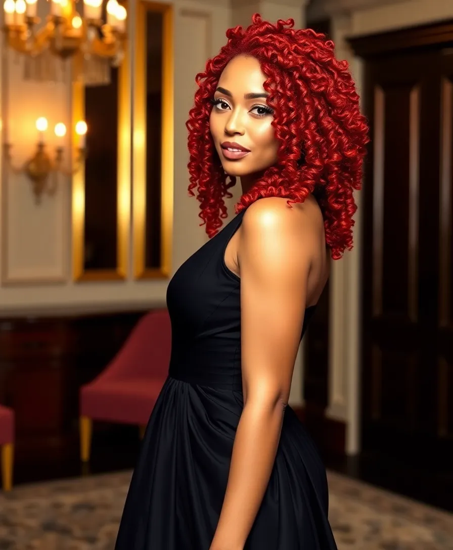 15 Stunning Hairstyles with Dyed Locs That'll Turn Heads Everywhere! - 8. Fiery Red Locs