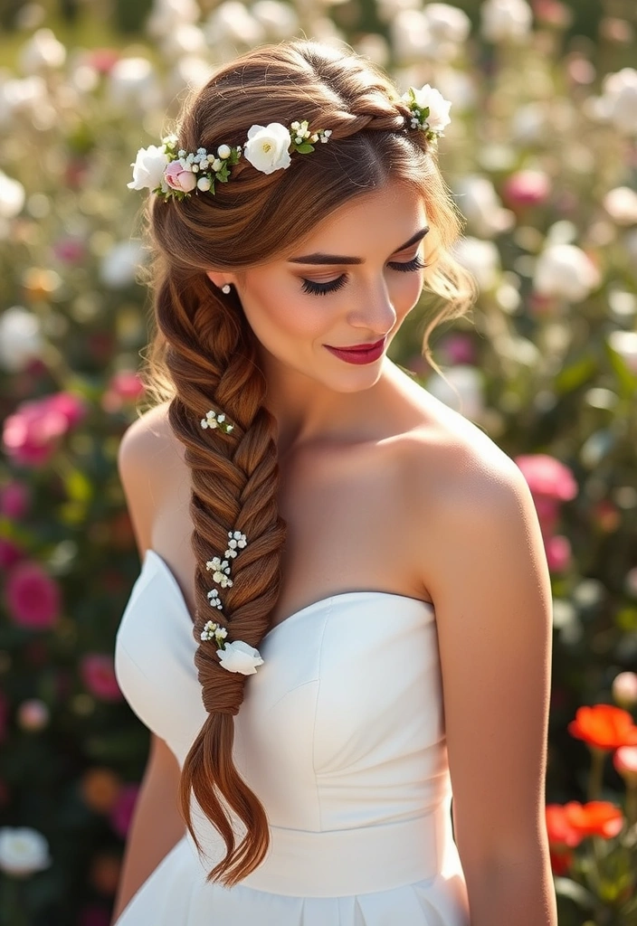 25 Chic and Classy Hairstyles for Women With Long Hair - 3. Braided Crown