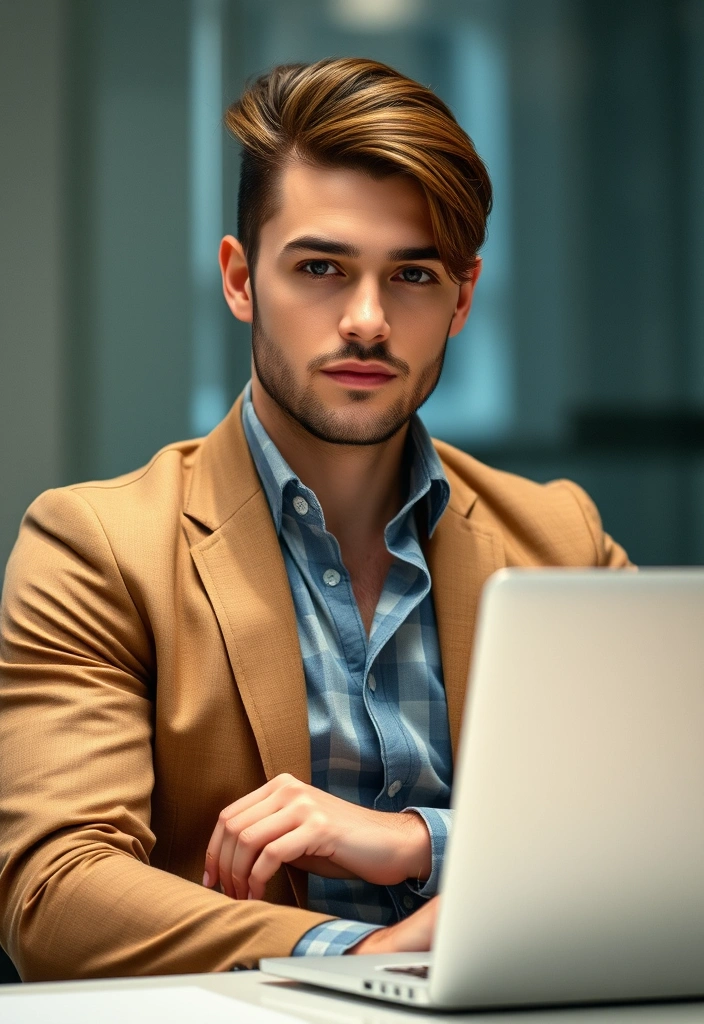 22 Dapper Hairstyles for Long-Haired Men That Will Turn Heads! - 8. The Side Part with Volume