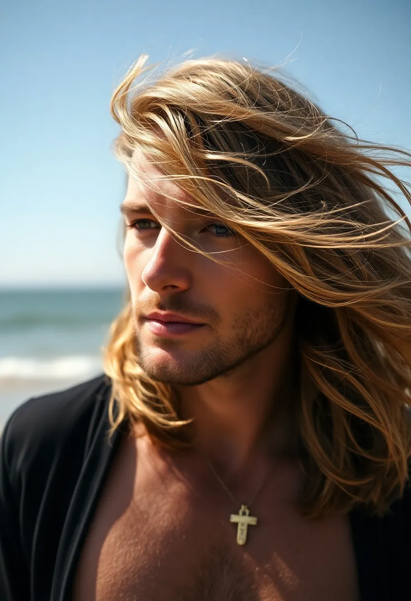 21 Stunning Haircuts for Long Haired Men That Will Turn Heads! - 1. The Flowing Layered Cut