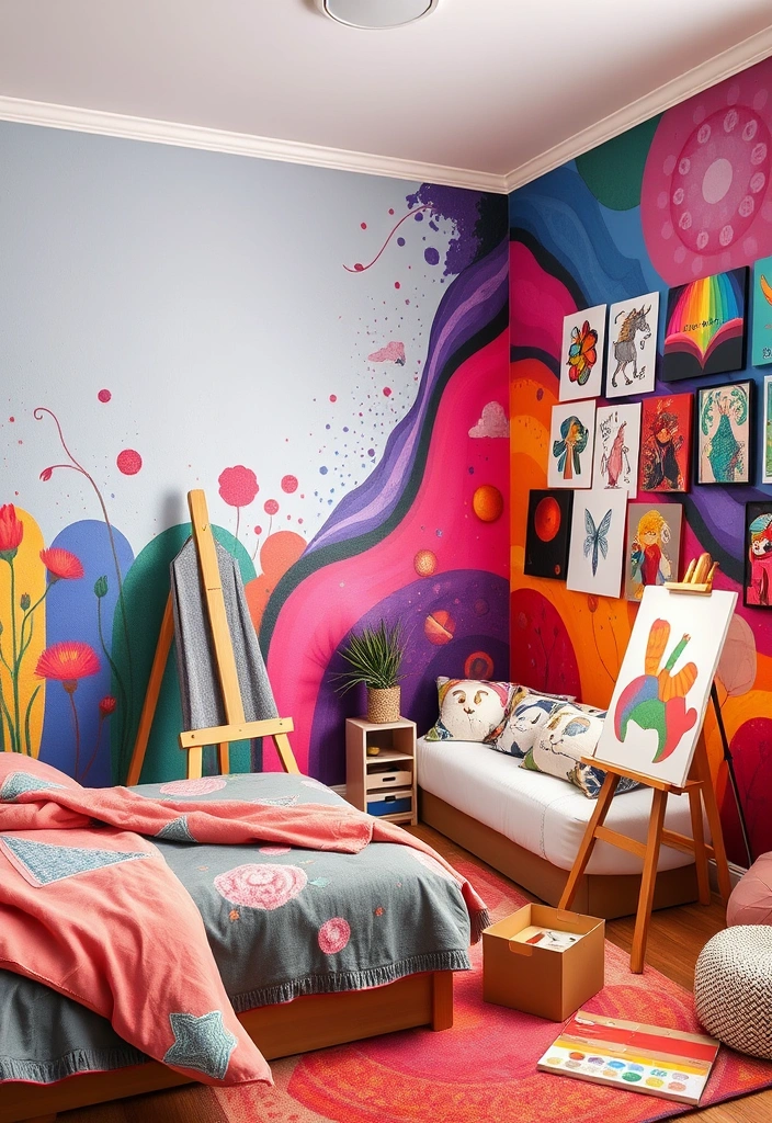 22 Awesome Teen Boy Bedroom Ideas Every Teenager Will Love! - 8. Artistic Expression