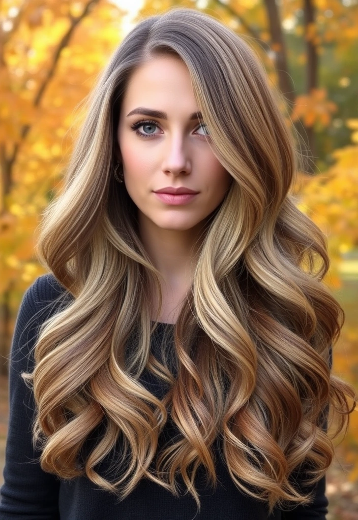 22 Stunning Fall Hair Color Ideas for Blonde That'll Make Heads Turn! - 21. Flaxen Blonde with Chocolate Brown Highlights