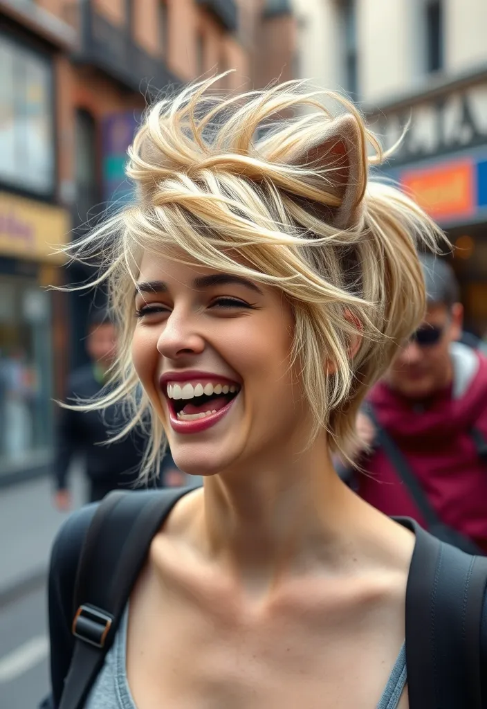 20 Fluffy Wolf Cut Ideas That Will Transform Your Look Instantly! - 7. Messy Fluffy Wolf Cut