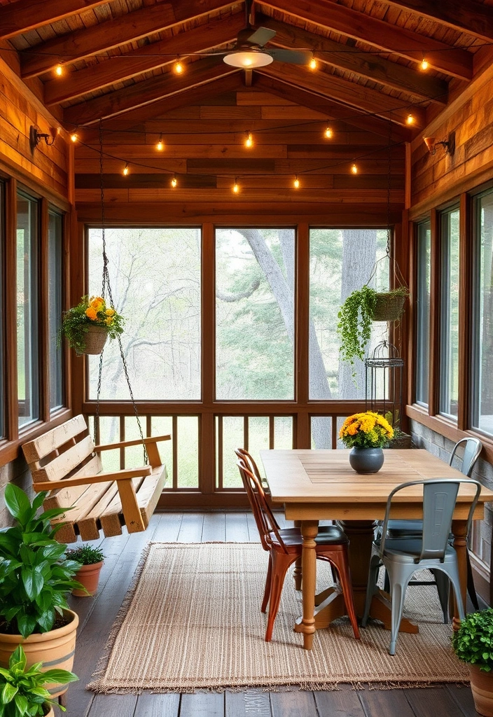 25 Screened in Porch Plans Ideas You'll Wish You Knew Sooner! - 1. Rustic Retreat