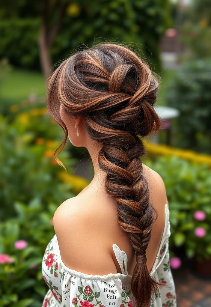 26 Elegant Hairstyles for Wavy Hair That Will Turn Heads! - 20. Wavy Updo with Braids