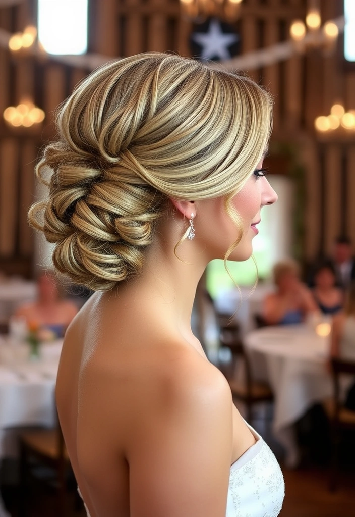 25 Stunning Long Hair Updos Perfect for Your Big Day (You Won't Believe #10!) - 18. Textured Low Updo