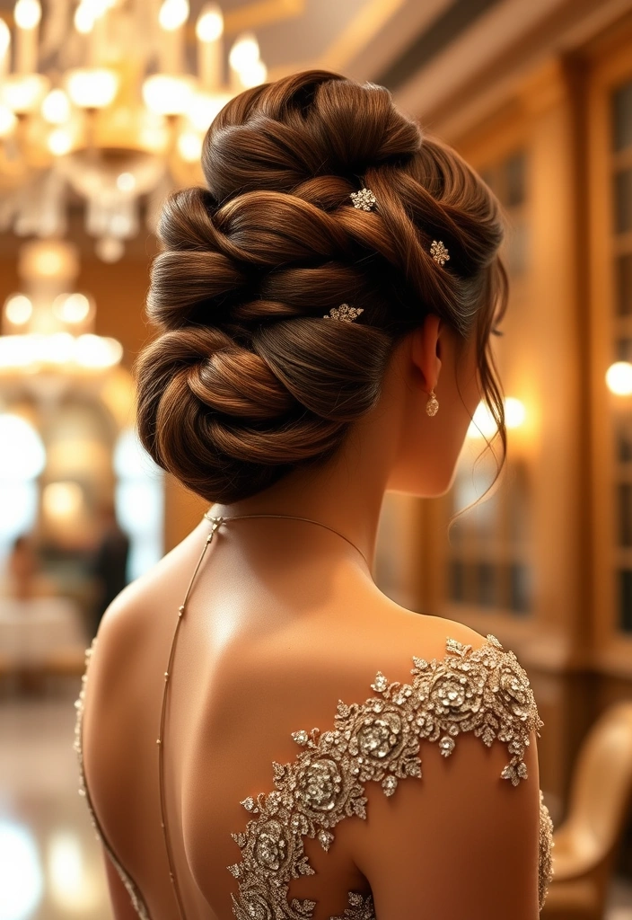 25 Stunning Homecoming Hairstyles That Will Turn Heads (Get Ready for Compliments!) - 16. Classic Updo with a Twist