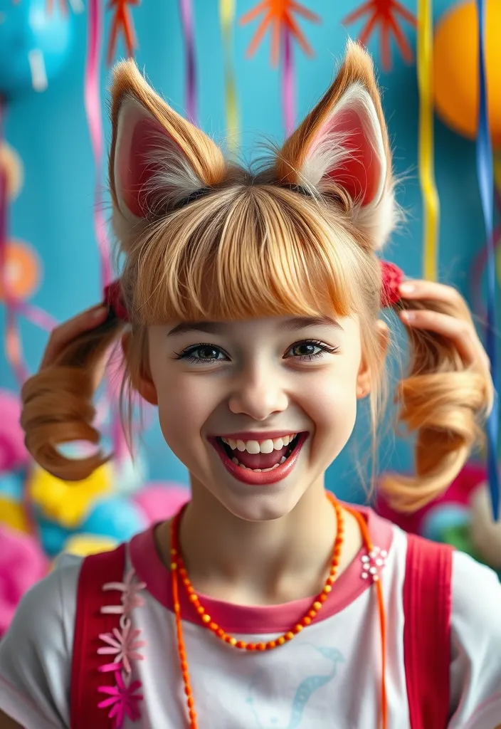 25 Fabulous Wolf Cut Styles to Rock This Season (You Won't Believe #12!) - 15. Playful Wolf Cut with Pigtails