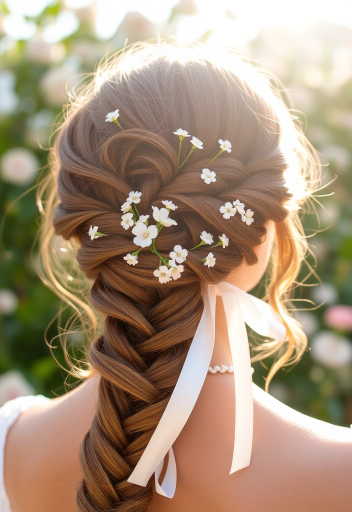 25 Stunning Long Hair Updos Perfect for Your Big Day (You Won't Believe #10!) - 1. Romantic Loose Braid