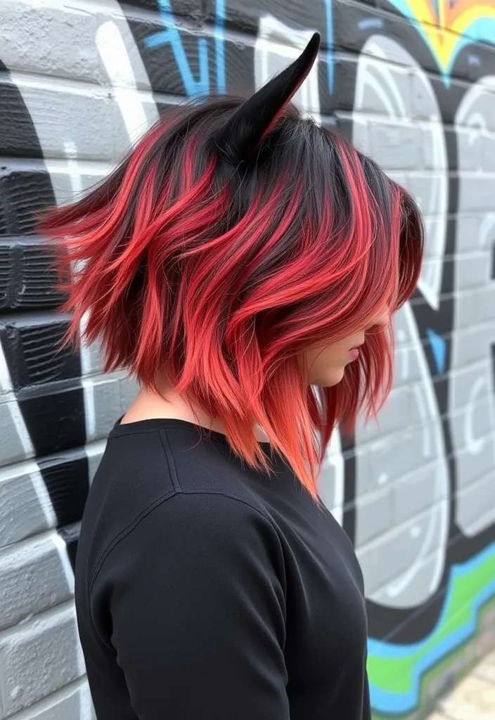 21 Balayage Wolf Cut Styles That Will Leave You Speechless! - 2. Bold and Bright Balayage