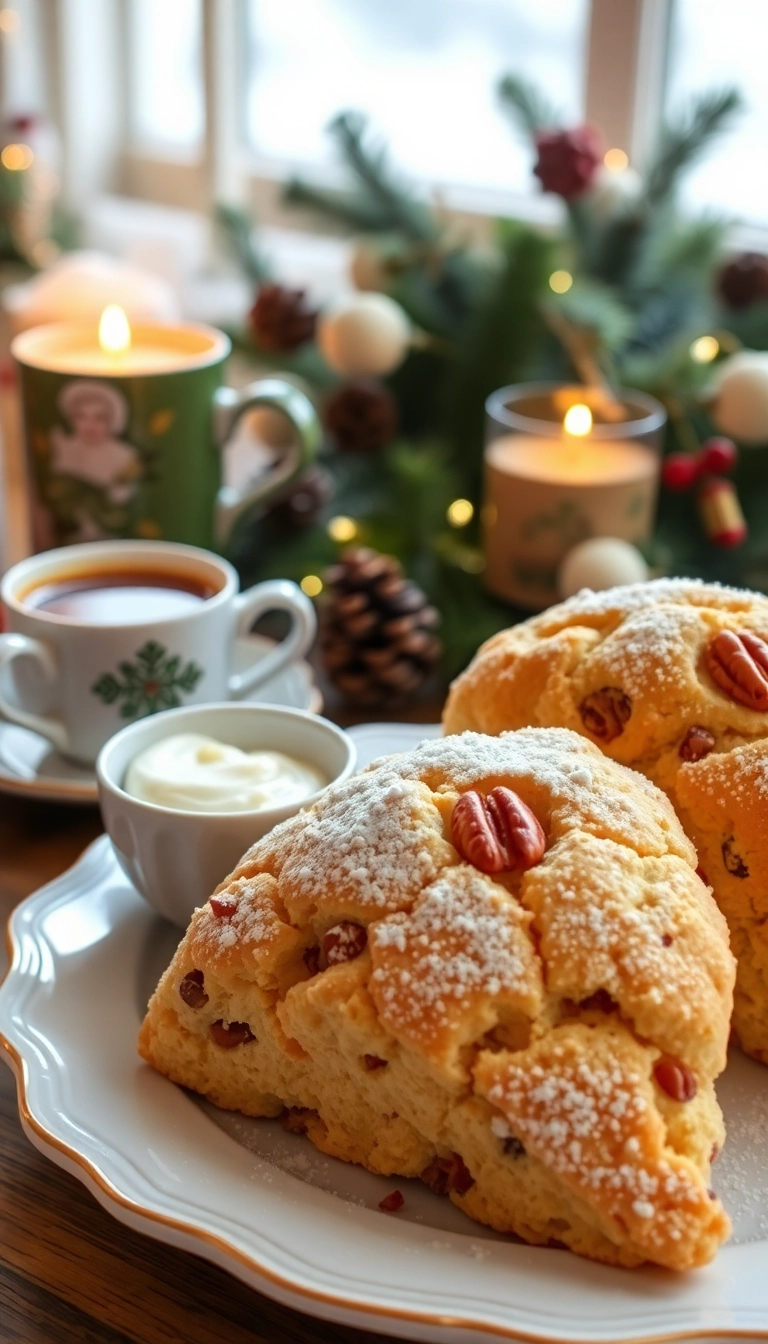 21 Christmas Brunch Ideas That Will Make Your Holiday Morning Magical! - 19. Maple Pecan Scones