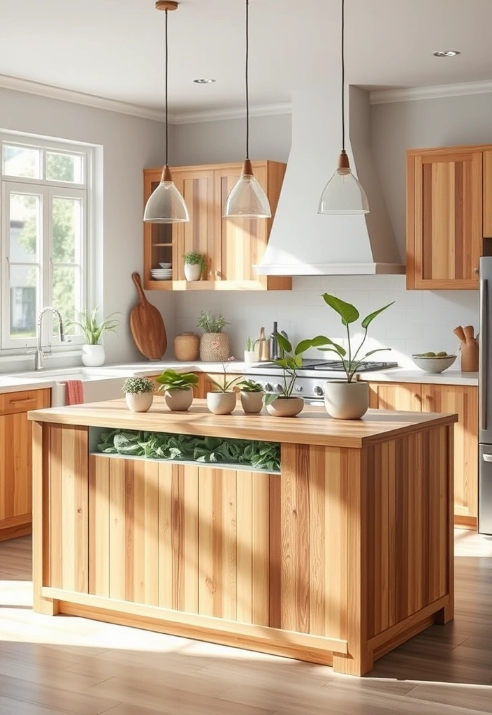 21 Unique Kitchen Island Ideas That Are Pure Genius in Style and Functionality (You Won't Believe #8!) - 7. Eco-Friendly Elegance