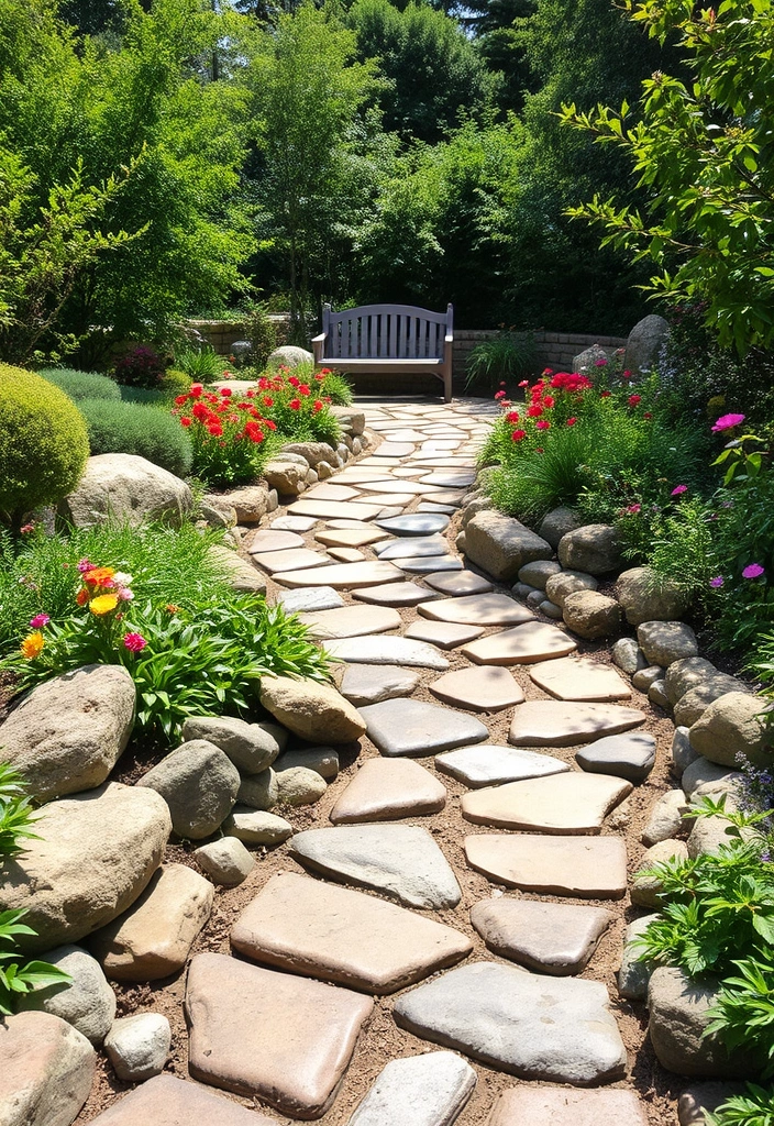 26 River Rock Landscaping Ideas That Will Transform Your Outdoor Space! - 1. Create a River Rock Pathway