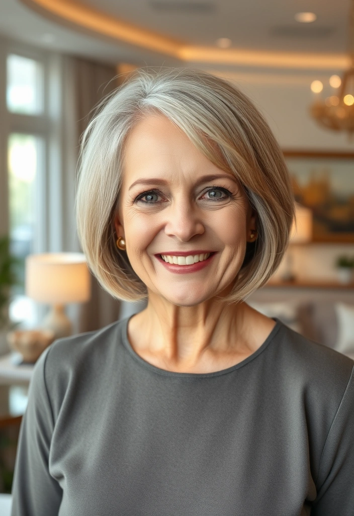 21 Stylish Haircuts for Women Over 50 That Will Make You Look Fabulous! - 1. The Timeless Bob