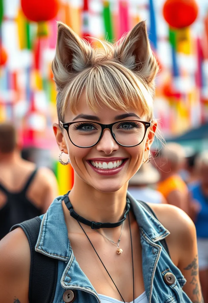 20 Stunning Wolf Cut Ideas with Bangs That Will Transform Your Look! - 17. Wolf Cut with Choppy Bangs