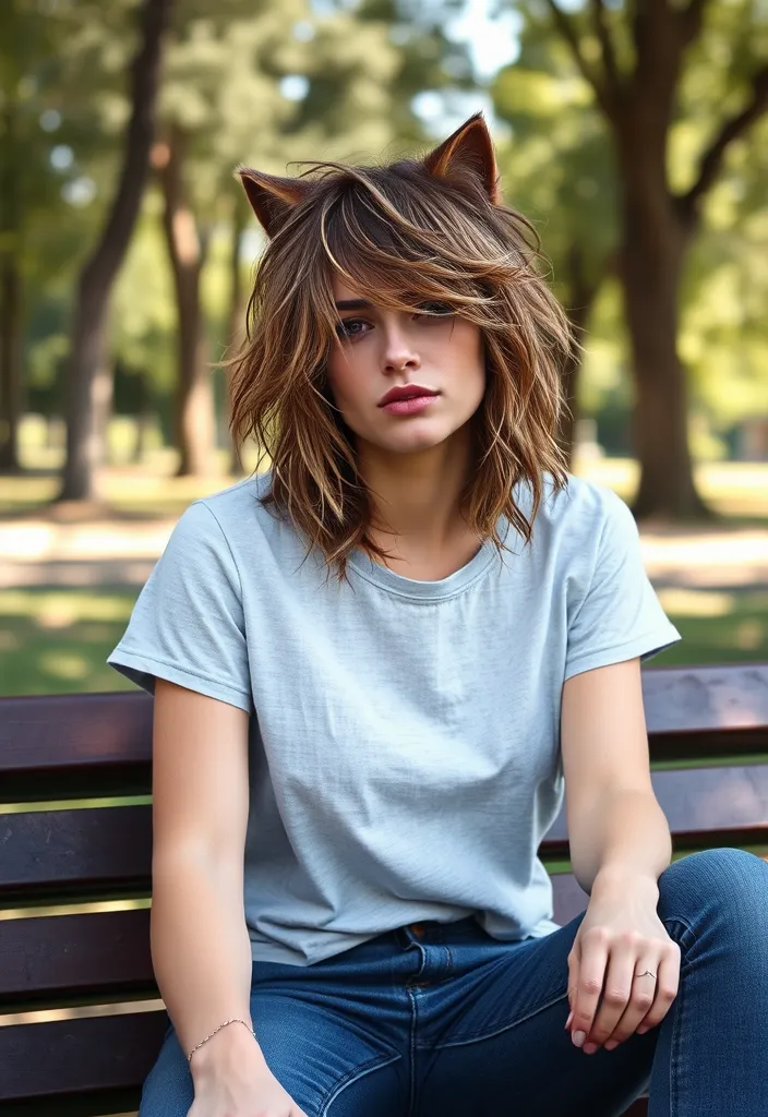 25 Trendy Pixie Wolf Cut Styles You Won't Believe Exist (Number 10 Is a Game Changer!) - 4. Messy Wolf Cut