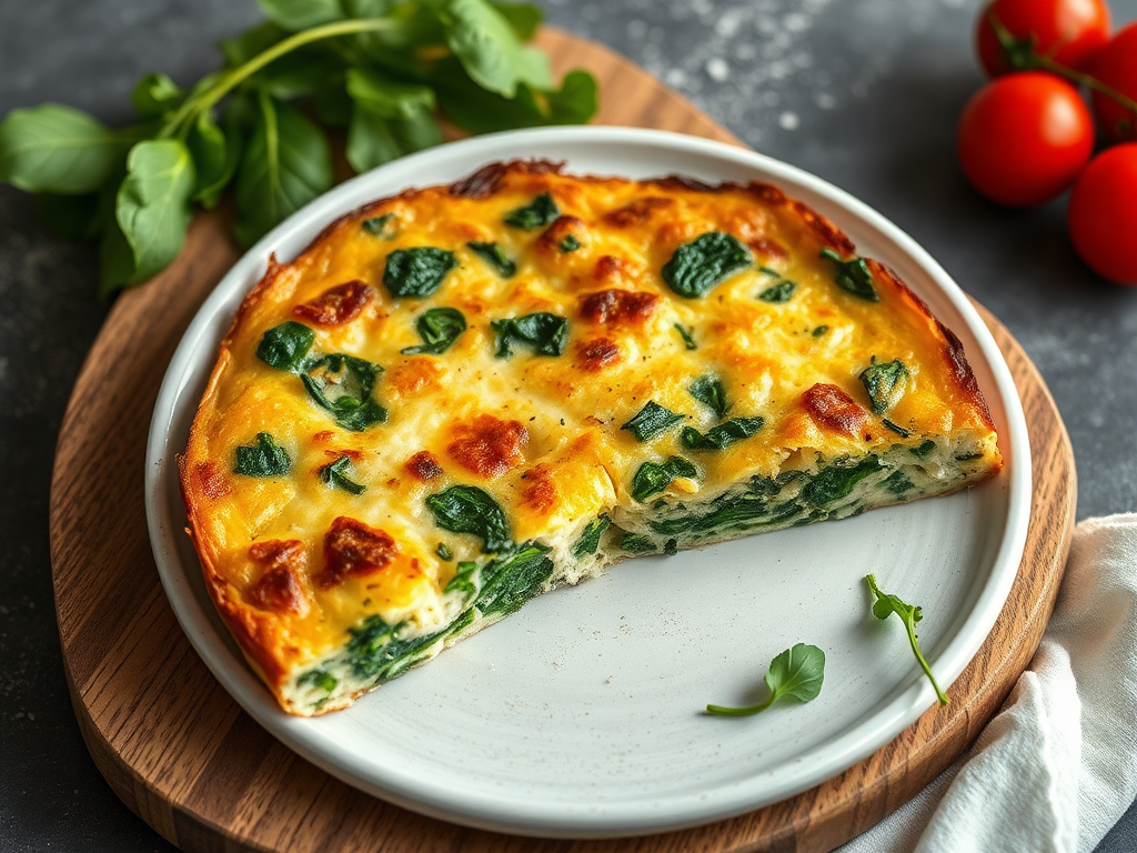 Image for Classic Spinach and Feta Frittata: