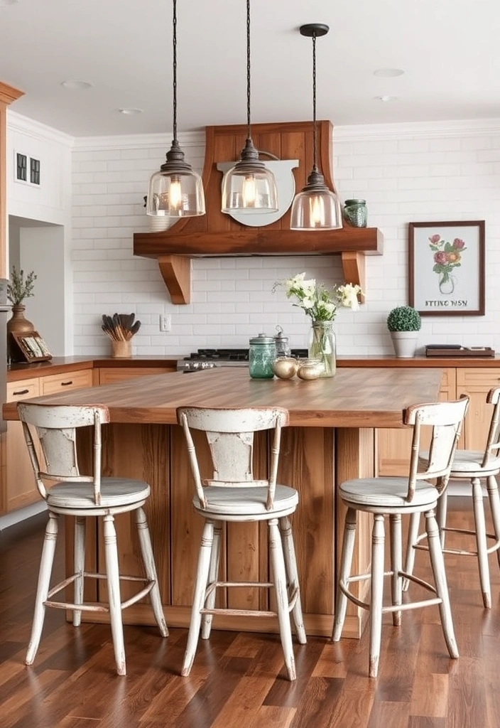 21 Unique Kitchen Island Ideas That Are Pure Genius in Style and Functionality (You Won't Believe #8!) - 1. The Rustic Farmhouse Charm