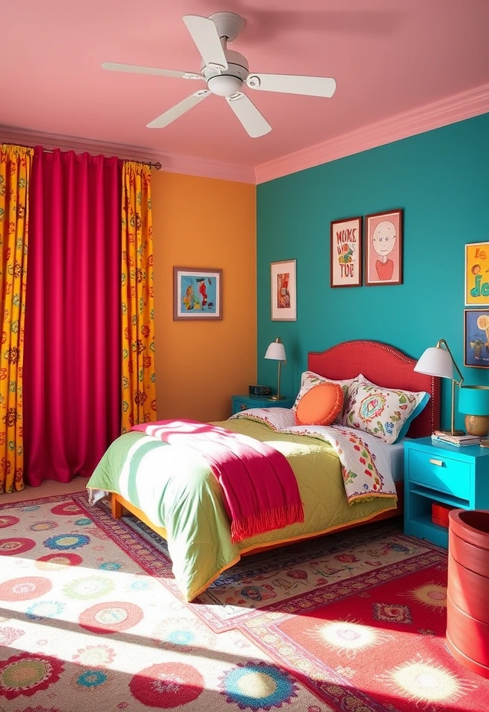 22 Awesome Teen Boy Bedroom Ideas Every Teenager Will Love! - 19. Colorful Adventure