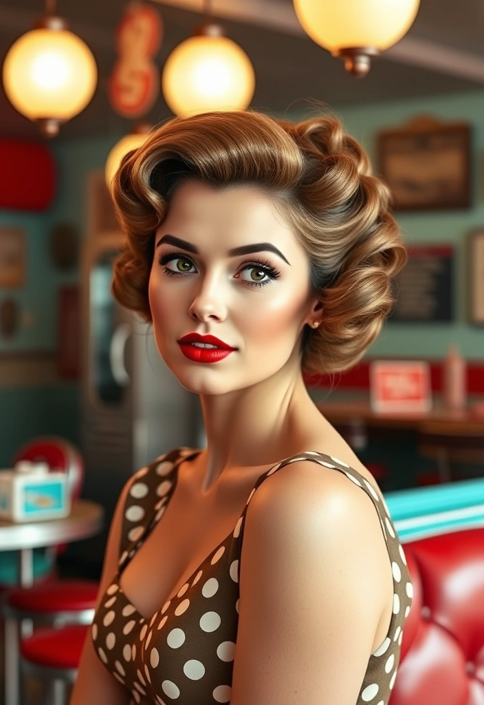 25 Stunning Homecoming Hairstyles That Will Turn Heads (Get Ready for Compliments!) - 9. Vintage Pin-Up Curls