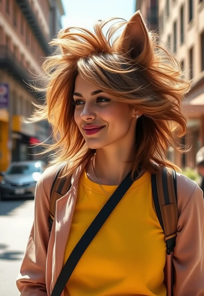 23 Jaw-Dropping Long Wolf Cut Ideas That Will Transform Your Look! - 14. The High-Volume Wolf Cut