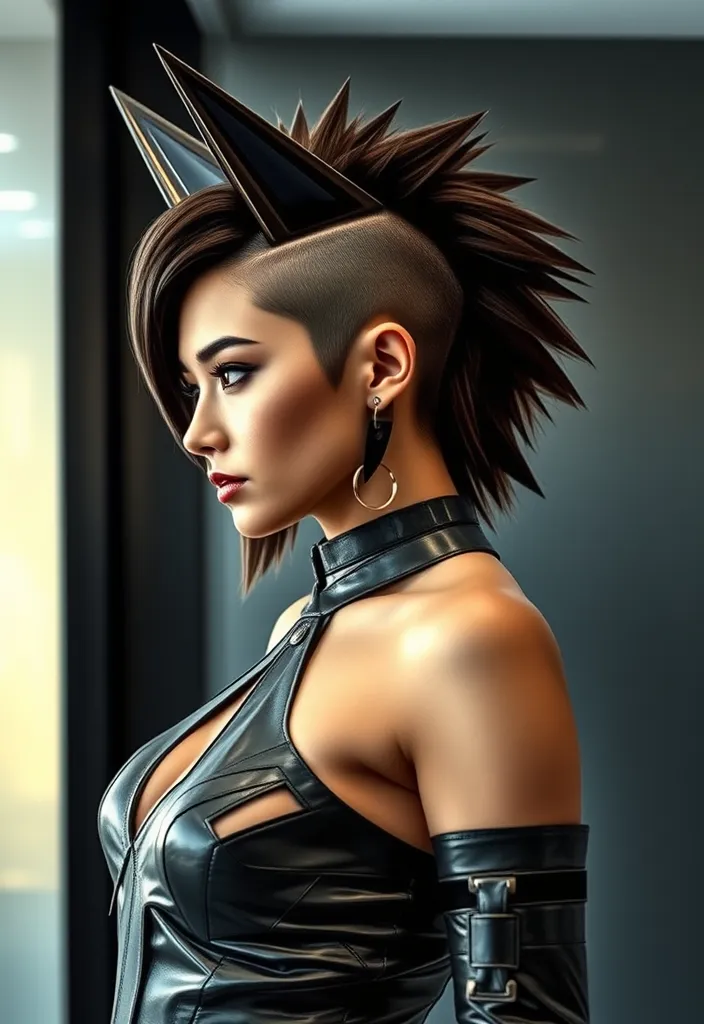 21 Stunning Mullet Wolf Cuts to Channel Your Inner Retro Queen! - 15. Futuristic Mullet Wolf Cut