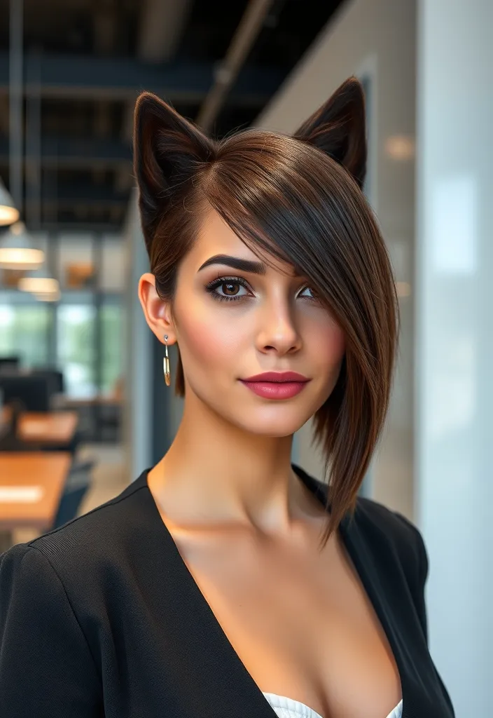 25 Fabulous Wolf Cut Styles to Rock This Season (You Won't Believe #12!) - 11. Wolf Cut with Side Part