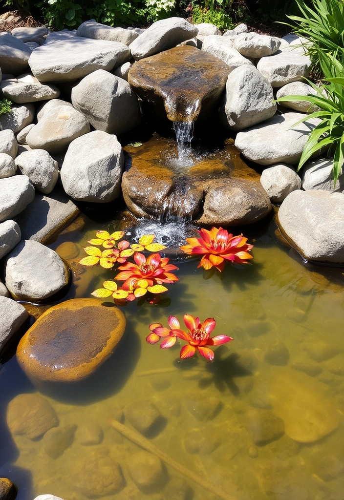 26 River Rock Landscaping Ideas That Will Transform Your Outdoor Space! - 3. Create a Water Feature